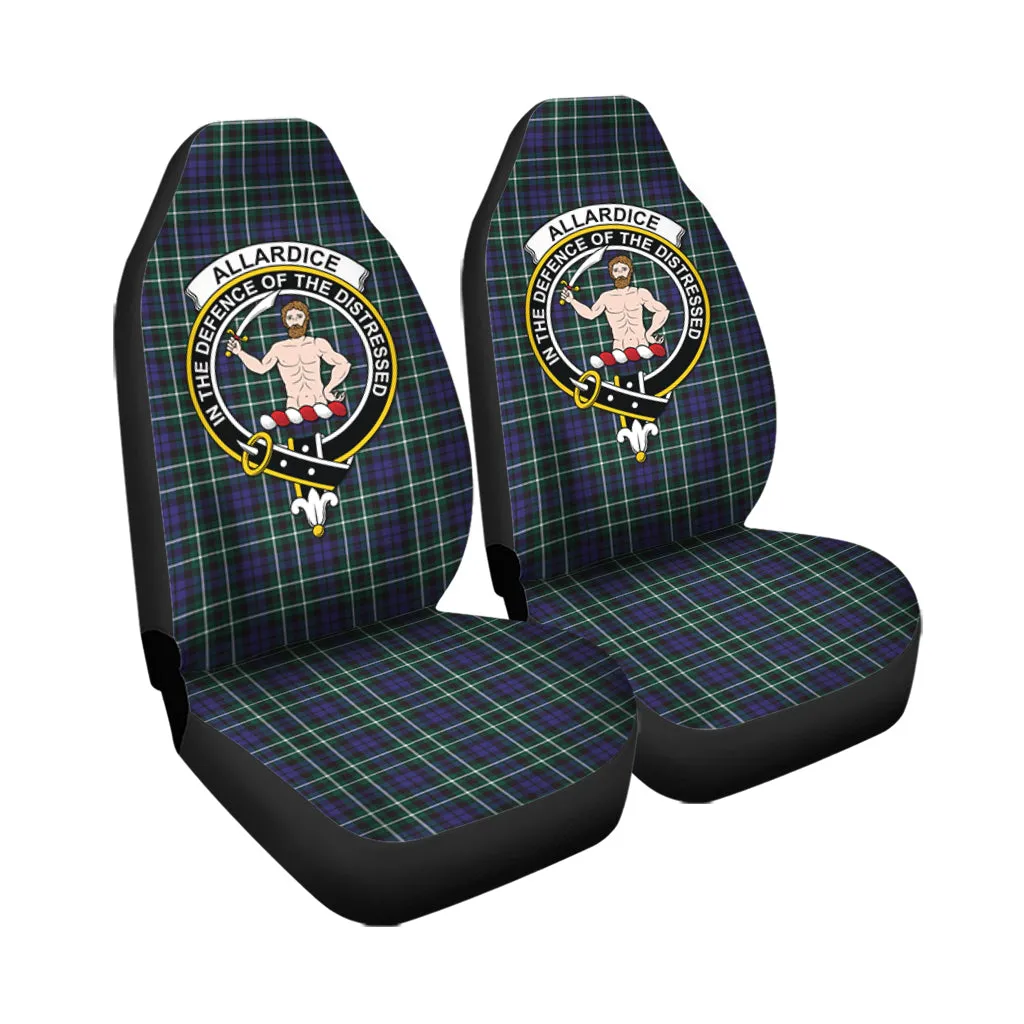 Allardice Tartan Car Seat Cover with Family Crest