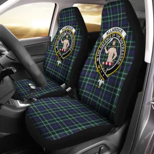 Allardice Tartan Car Seat Cover with Family Crest