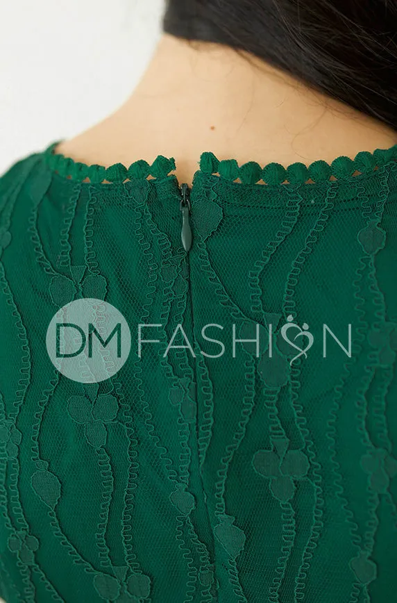 Anastasia Emerald Green Lace Maxi - DM Exclusive-FINAL SALE