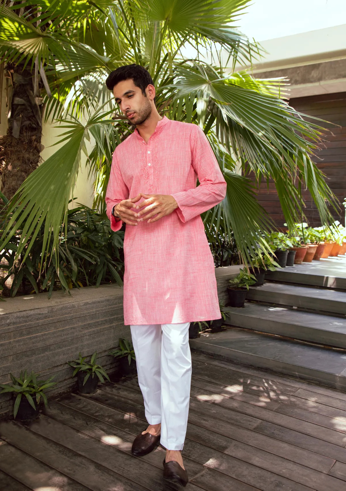 Arham Chambray Straight Men's Kurta