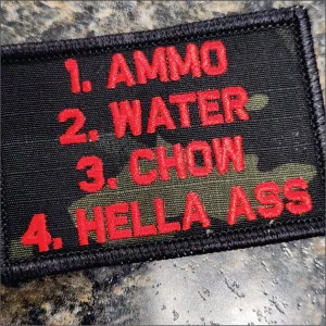 As Seen on Socials - Hella Ass - 2x3 Patch - Multicam Black w/Red