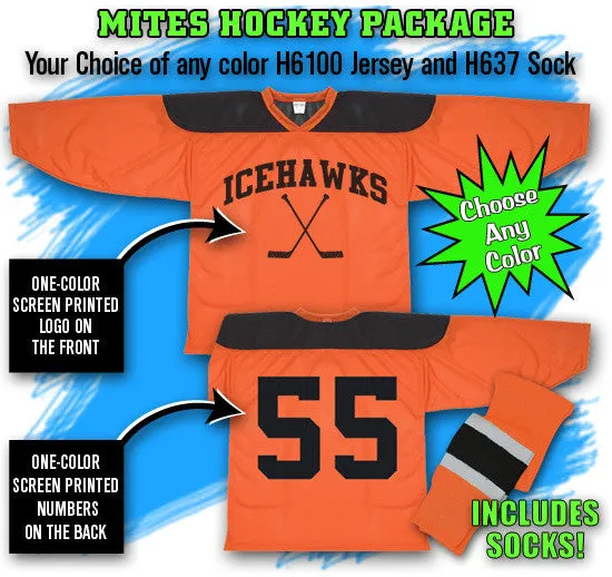 Athletic Knit Mites Hockey Jersey Package