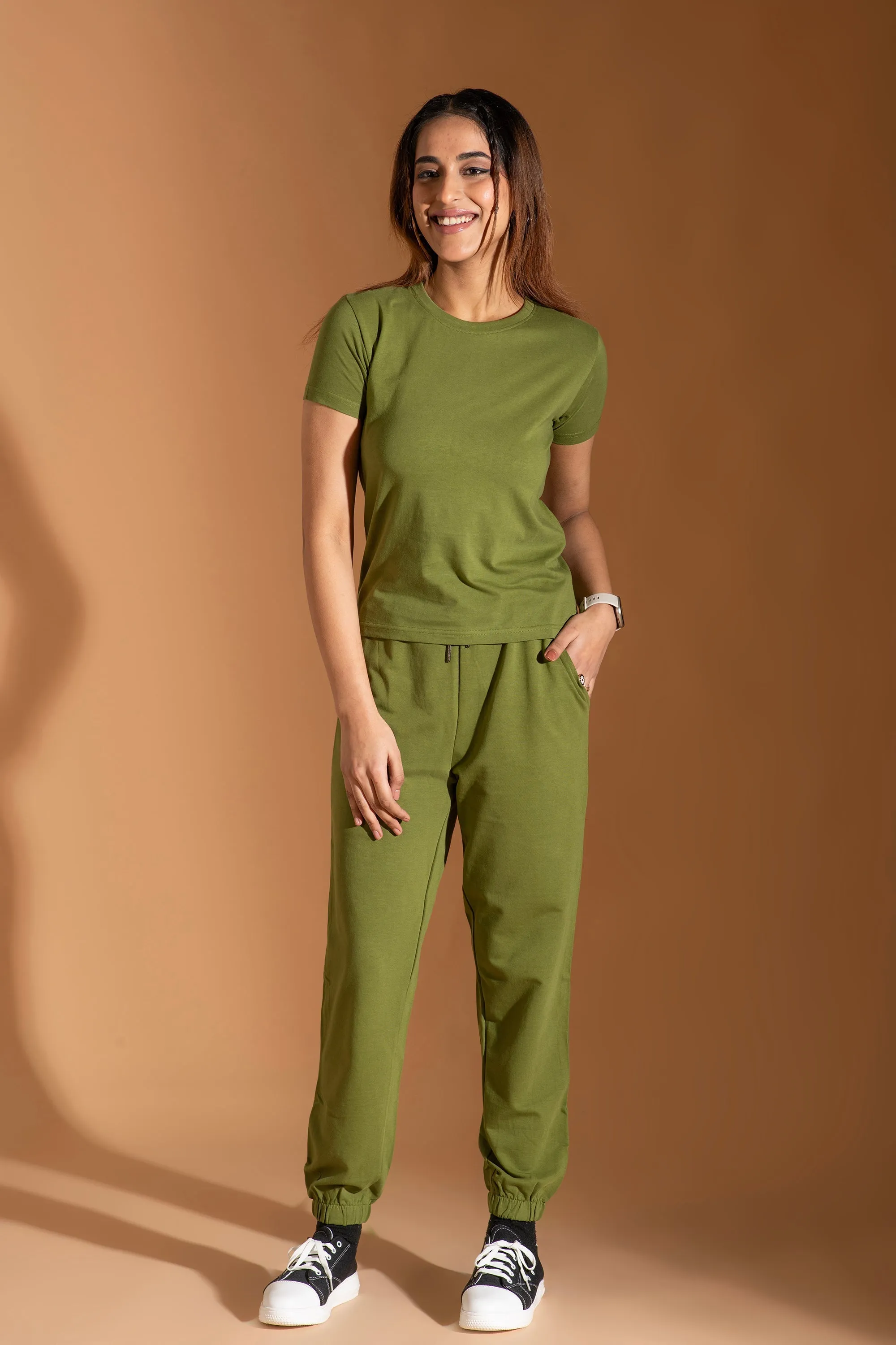 Bambians Earthy Emerald Breezy Co-ord Set