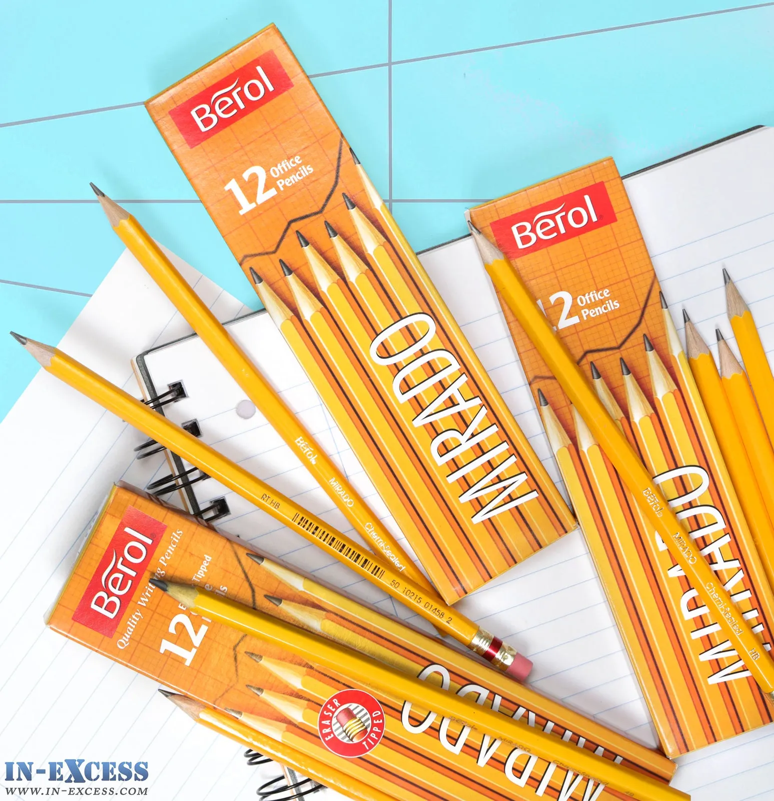 Berol Mirado 12 pack of Office Pencils- 2 Grades Available