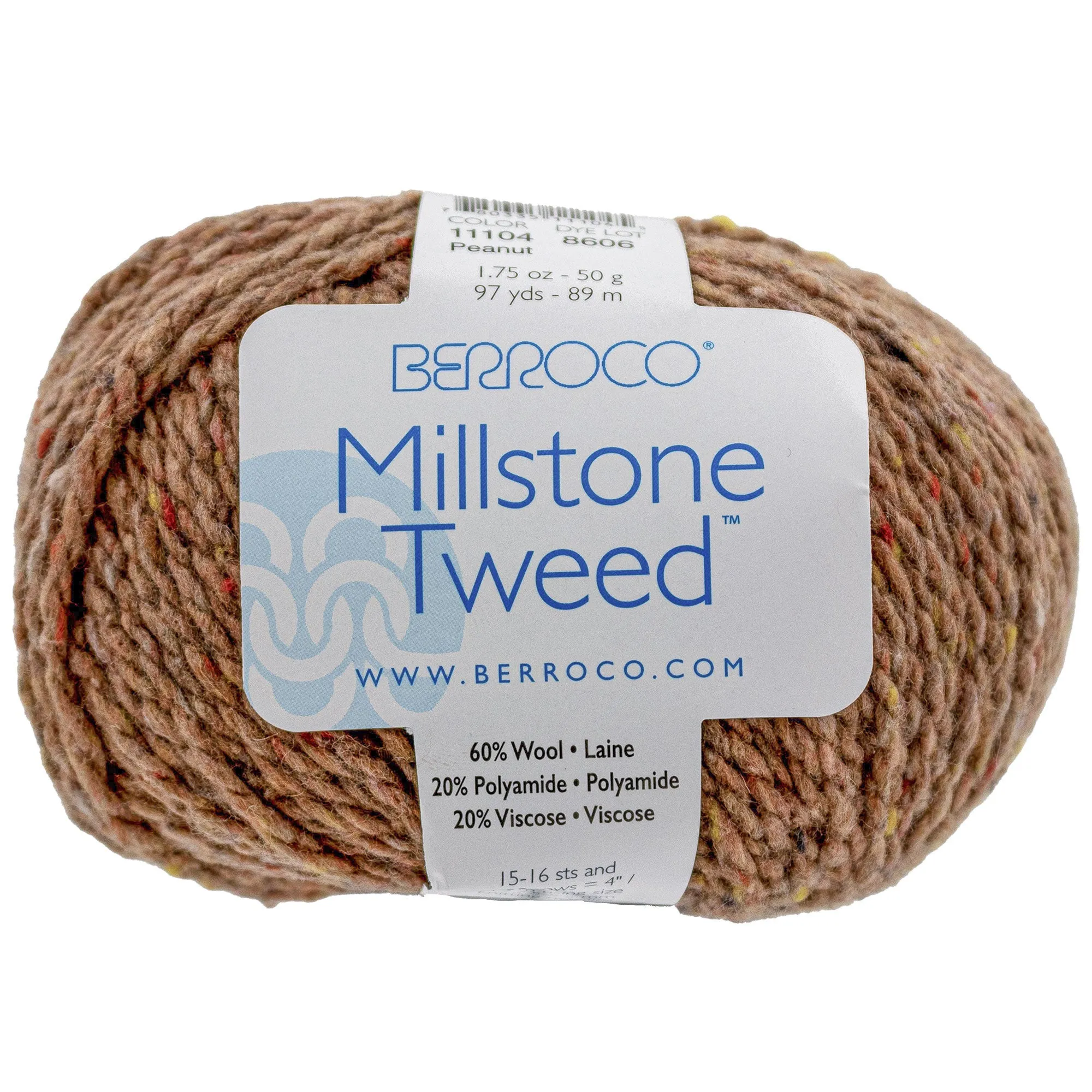 Berroco Millstone Tweed Yarn - 11104 Peanut