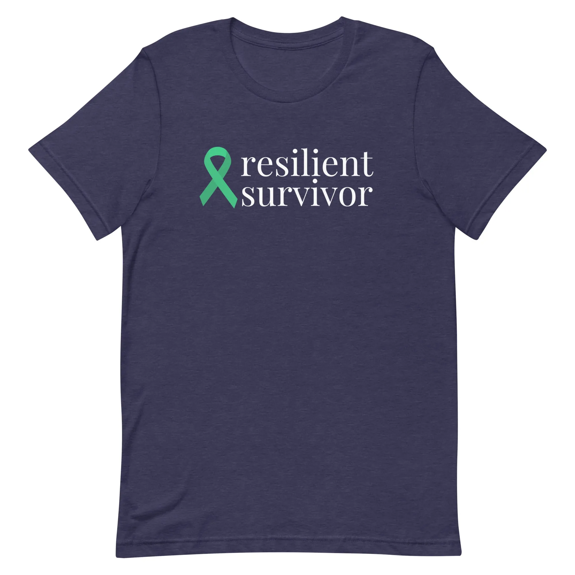 Bile Duct Cancer / Gallbladder Cancer resilient survivor Ribbon T-Shirt - Several Colors Available