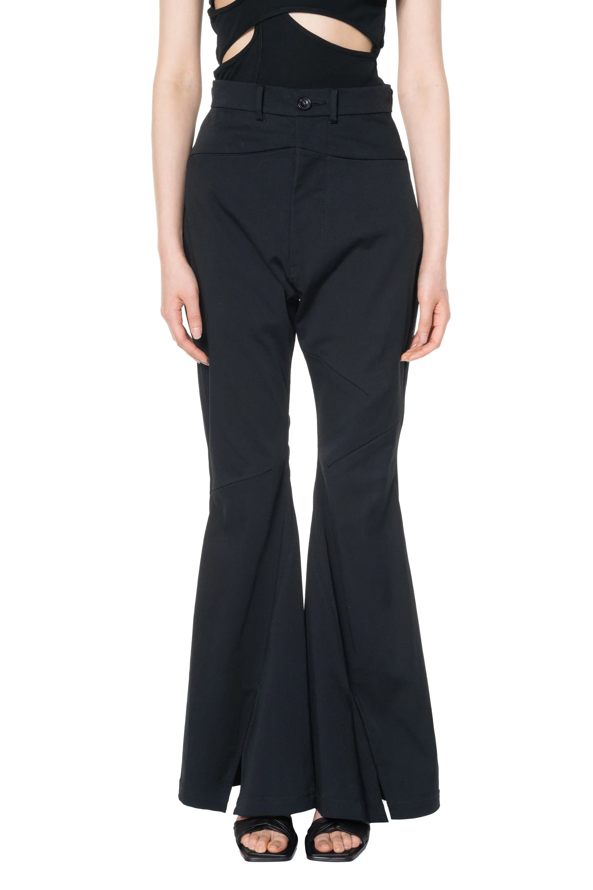 Black Flared Trousers