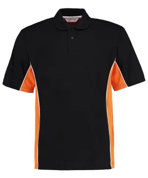 Black/Orange/White* - Track polo (classic fit)