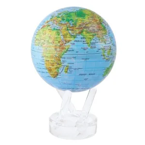 Blue Relief Mova Rotating Globe