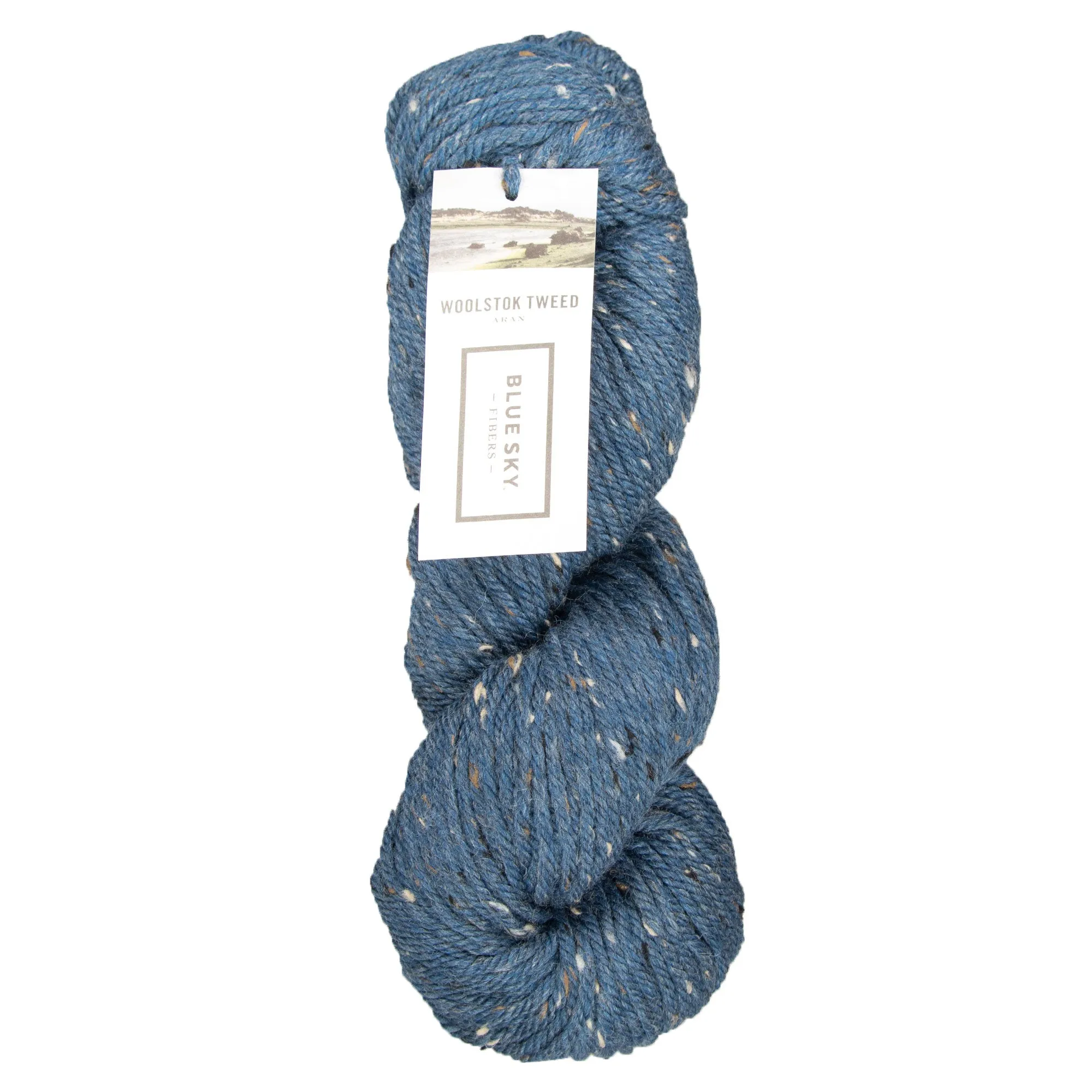 Blue Sky Fibers Woolstok Tweed (Aran) Yarn - 3305 Blue Lichen