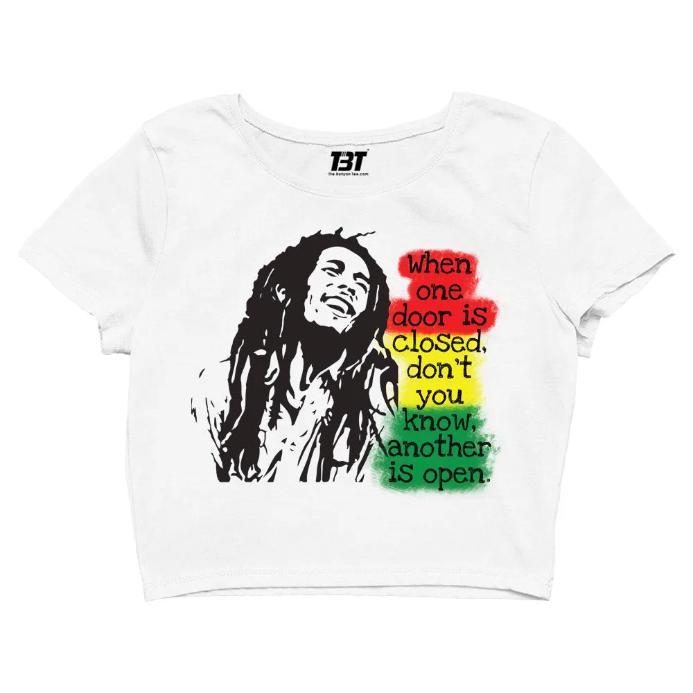 Bob Marley Crop Top - When One Door Is Closed