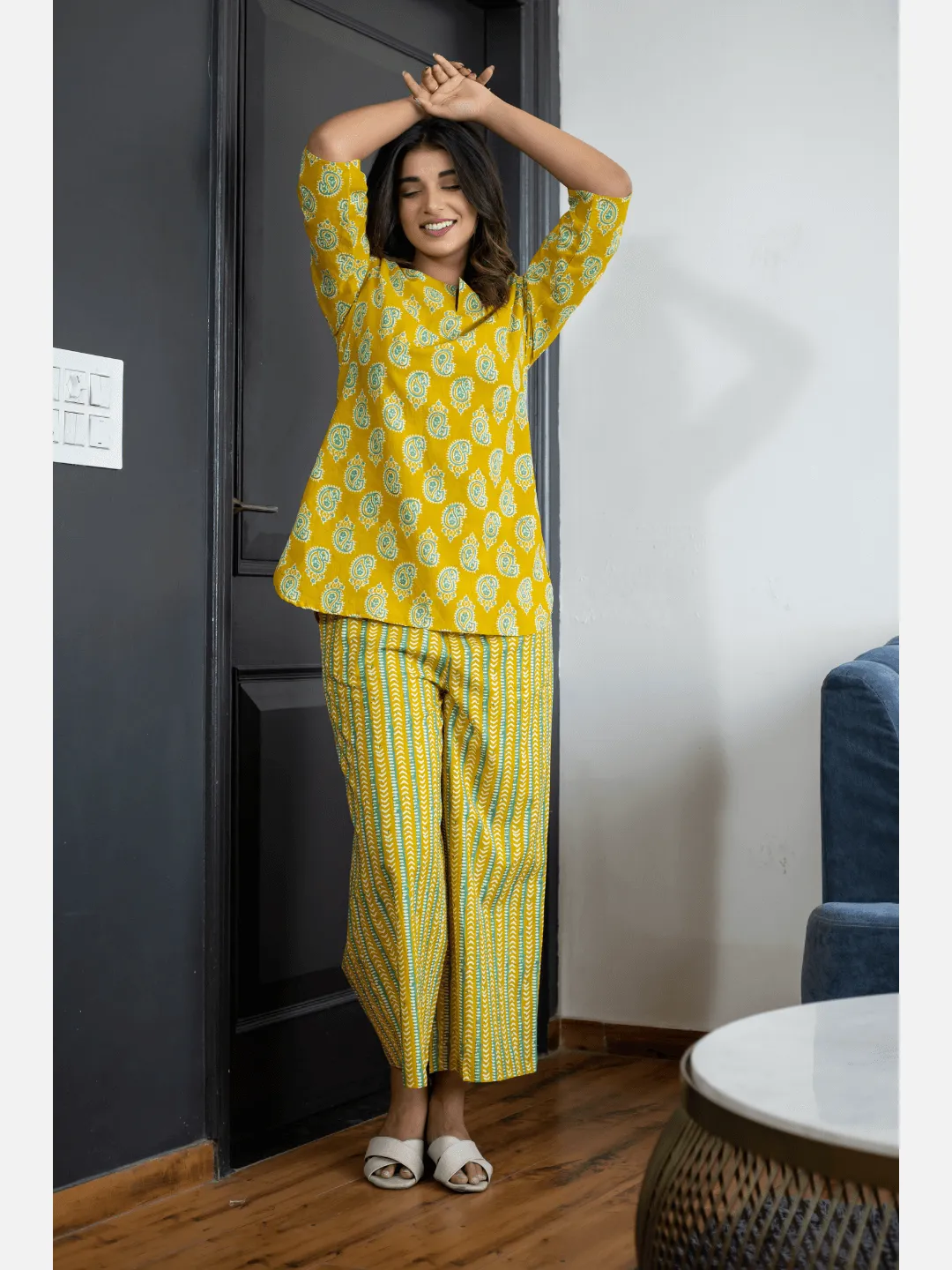 Bright Yellow Cotton Loungewear