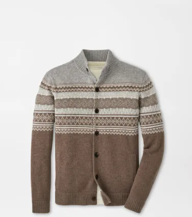 Brunhall Full-Button Fair Isle Cardigan