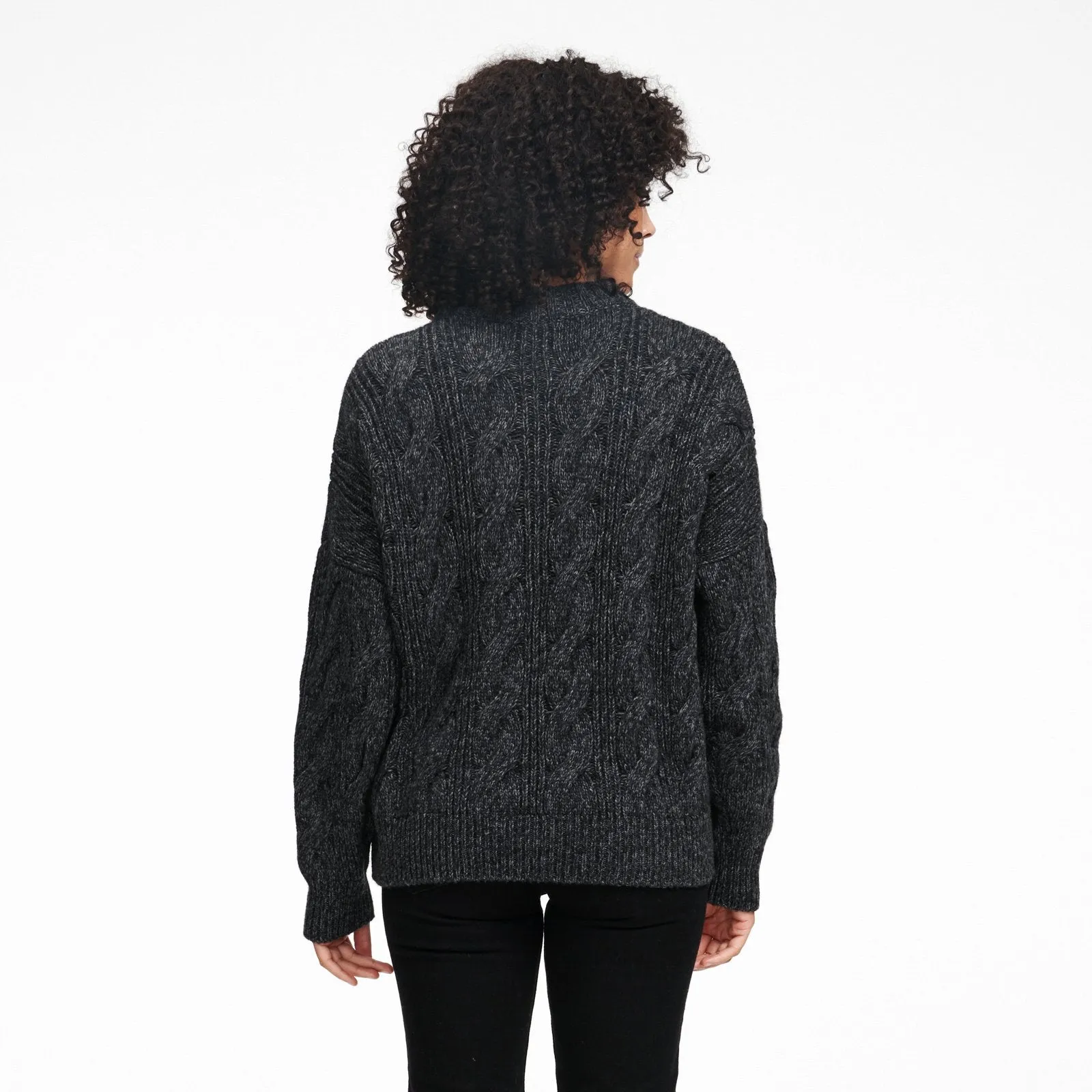 Cable Knit Crewneck Sweater