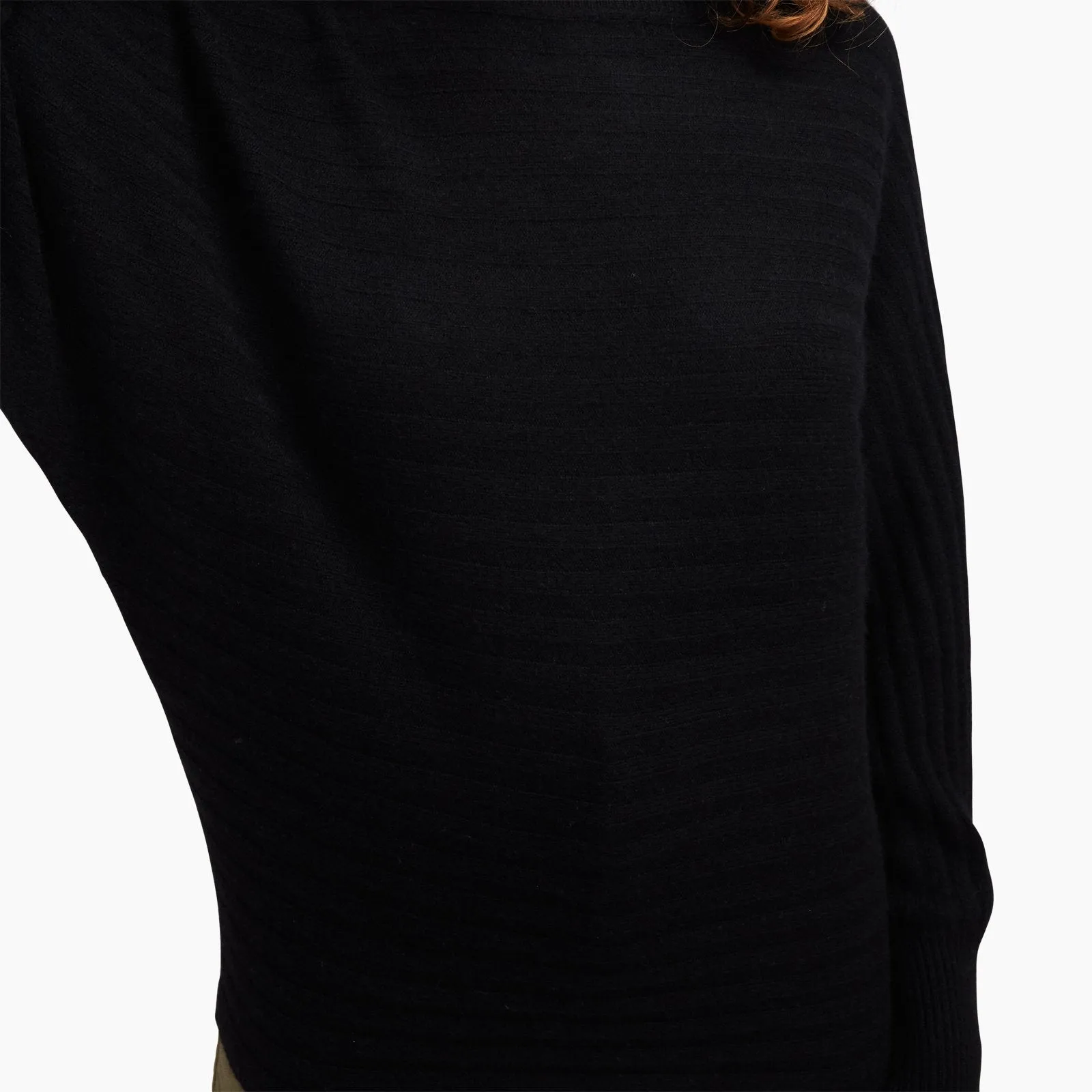 Cashmere Oversized Ribbed Boatneck Sweater