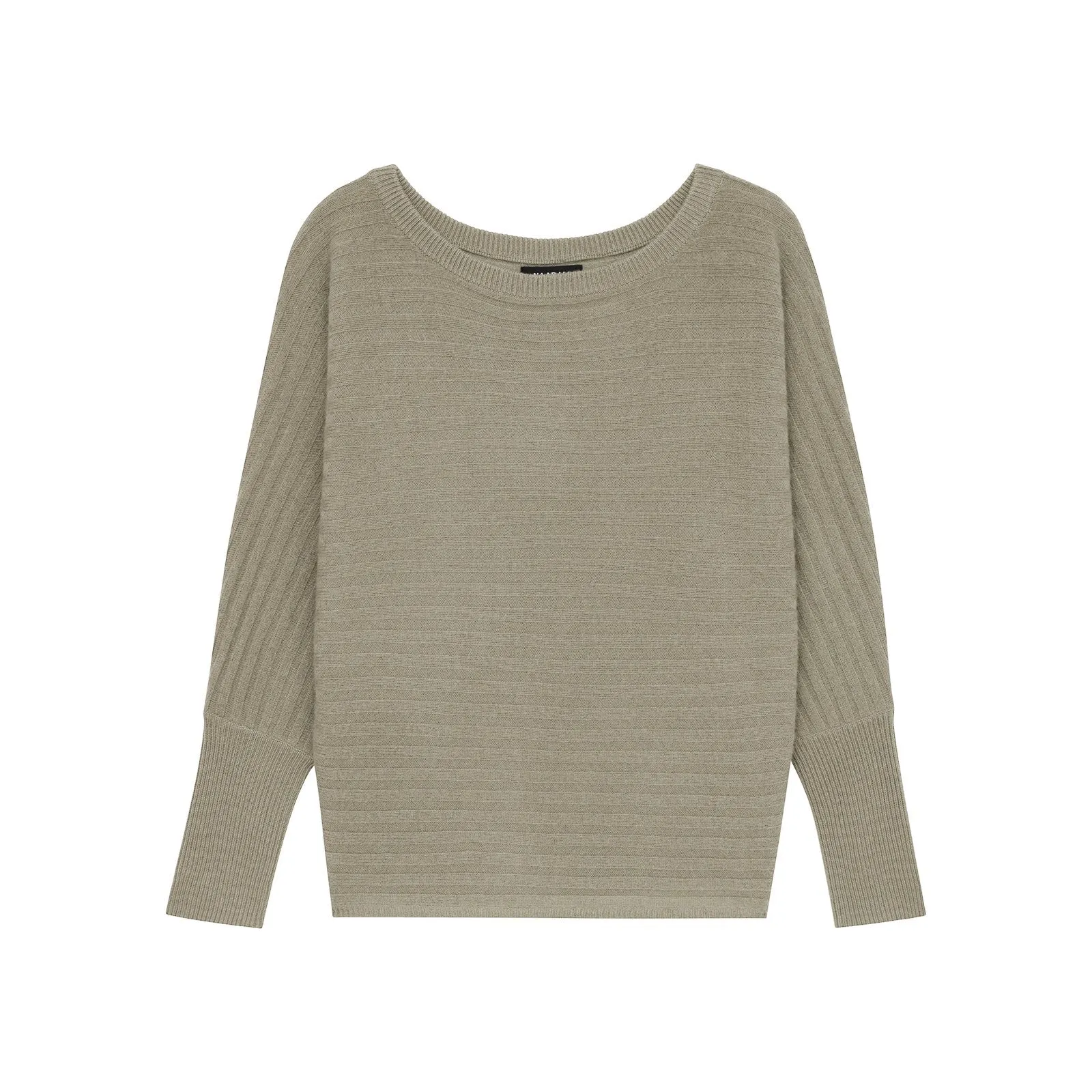 Cashmere Oversized Ribbed Boatneck Sweater