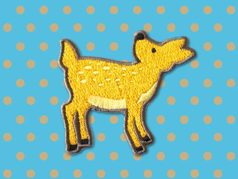 Clearance Iron on Patch - Deer Patch - Embroidered Patches