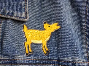 Clearance Iron on Patch - Deer Patch - Embroidered Patches