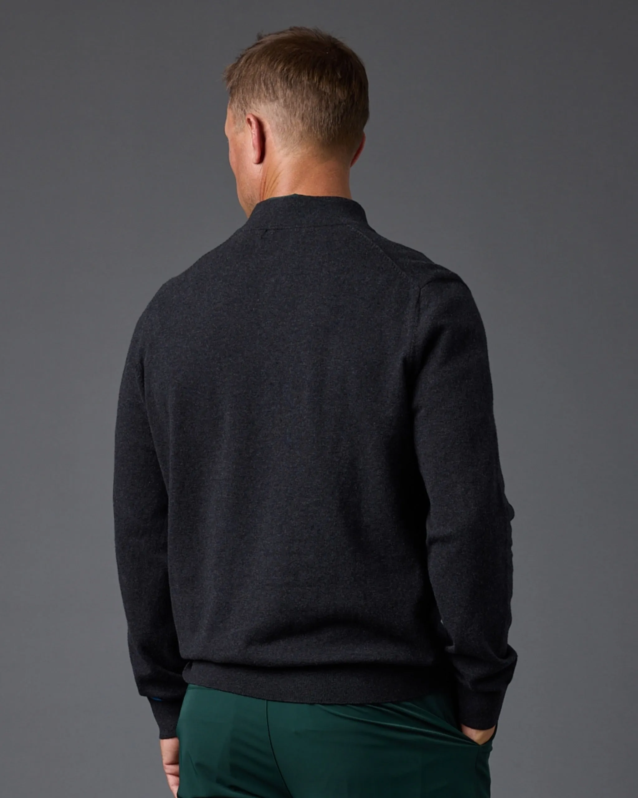 Coty 1/4 Zip Sweater Classic | Heather Charcoal