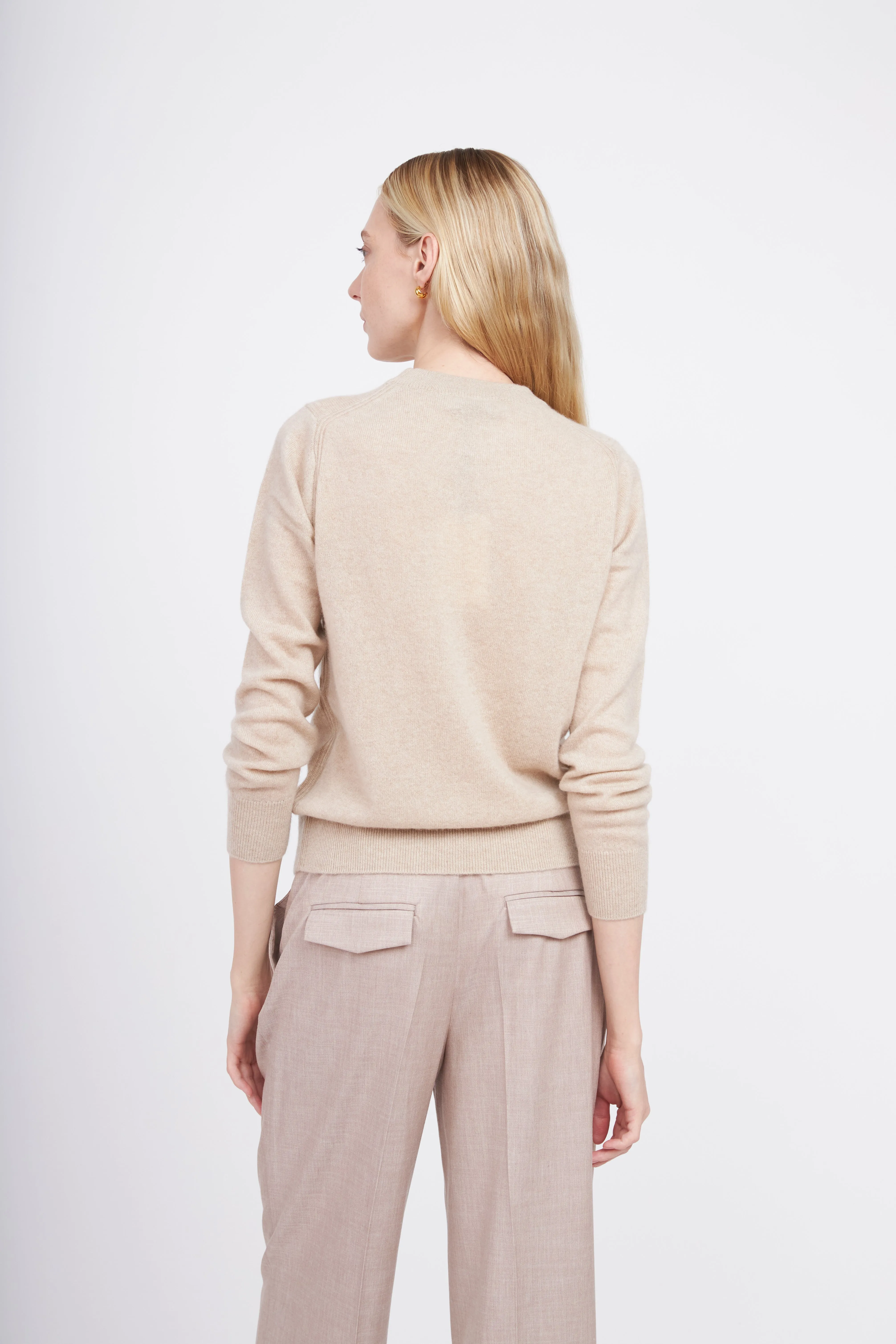 Crewneck Cashmere Sweater - Oatmeal