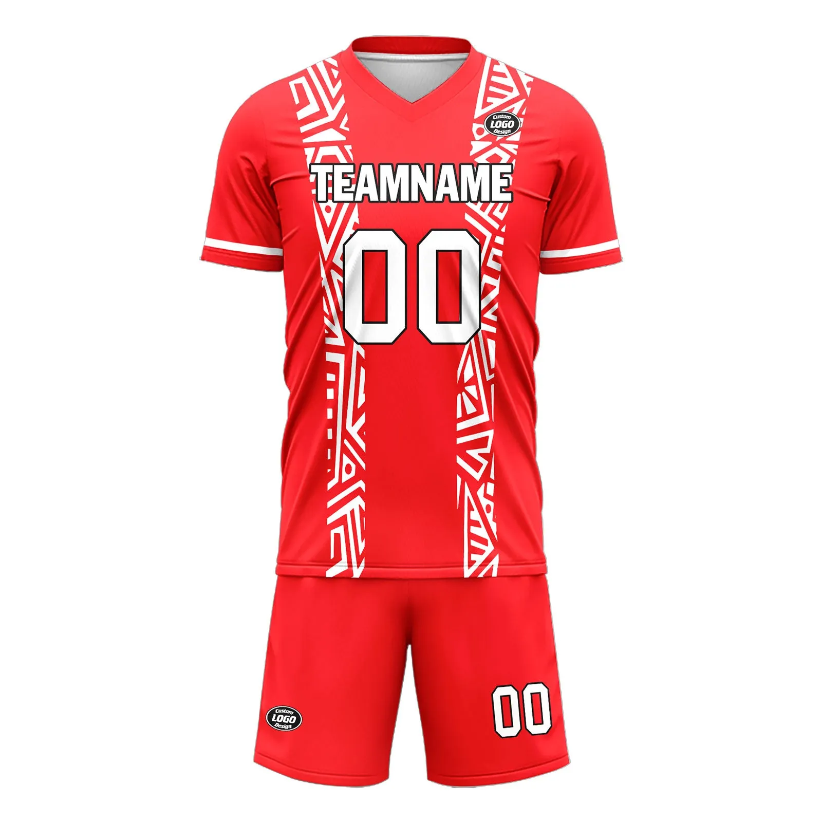 Custom Red Soccer Sets Jersey Personalized SCJ101-D28009