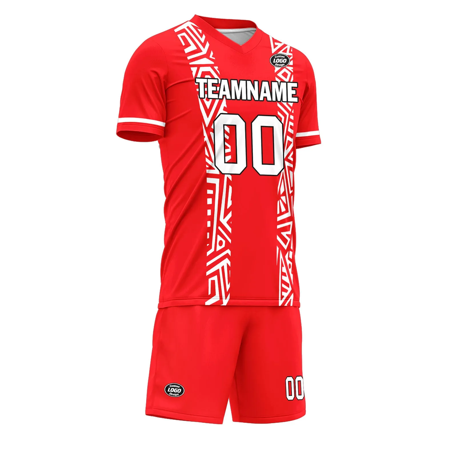 Custom Red Soccer Sets Jersey Personalized SCJ101-D28009