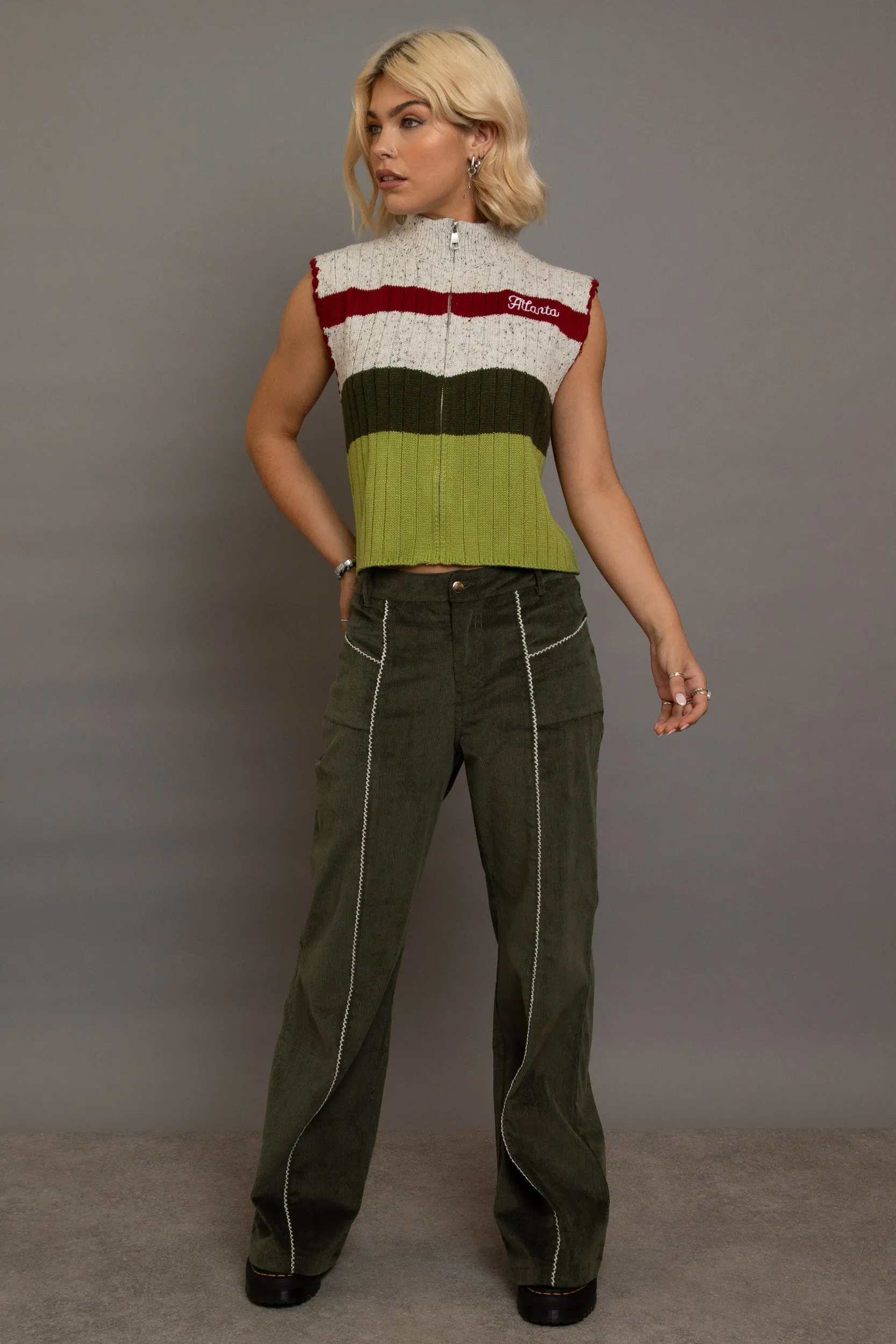 Daisy Street Cord Flared Trousers