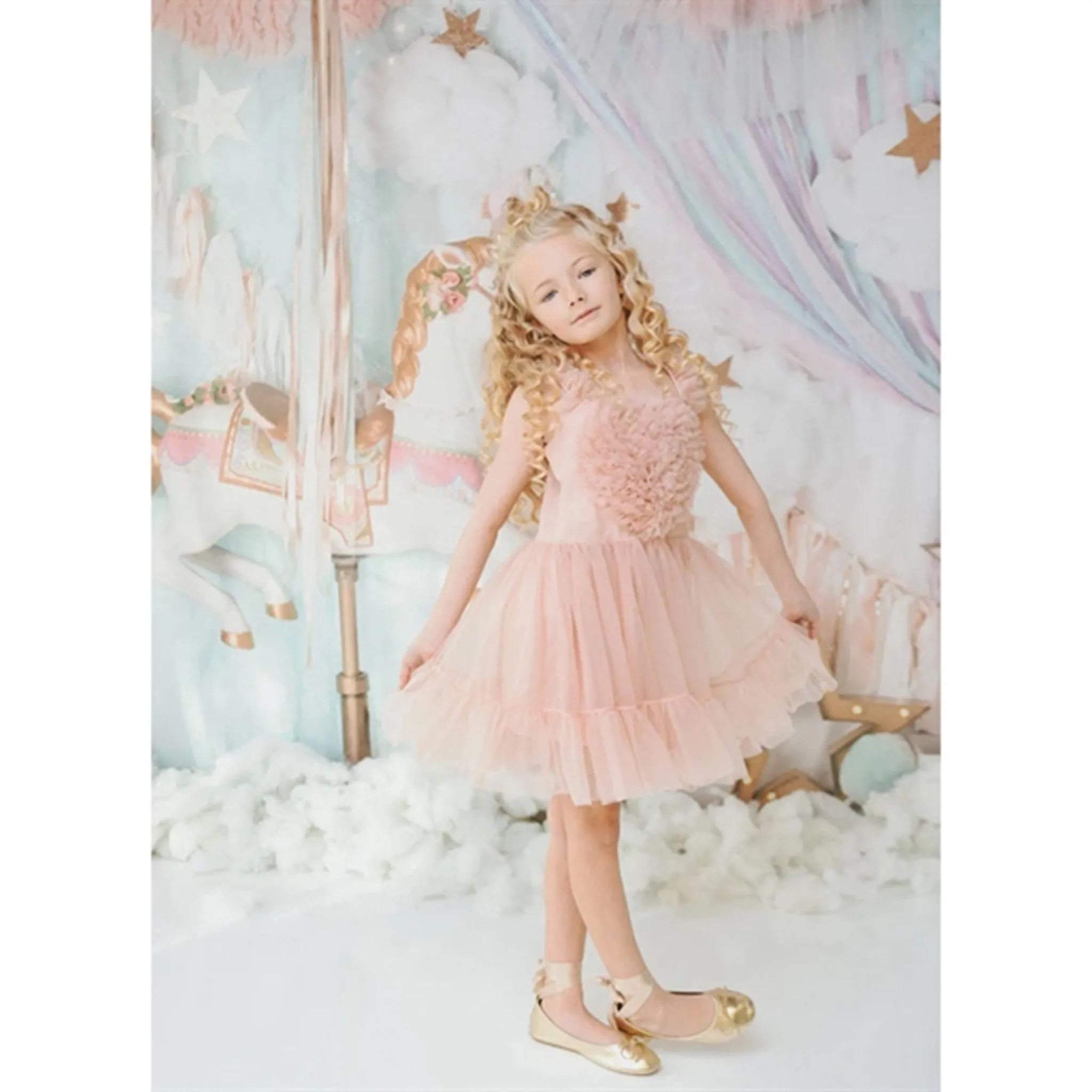 Dolly by Le Petit Heart Dress Lace Up Ballet Pink