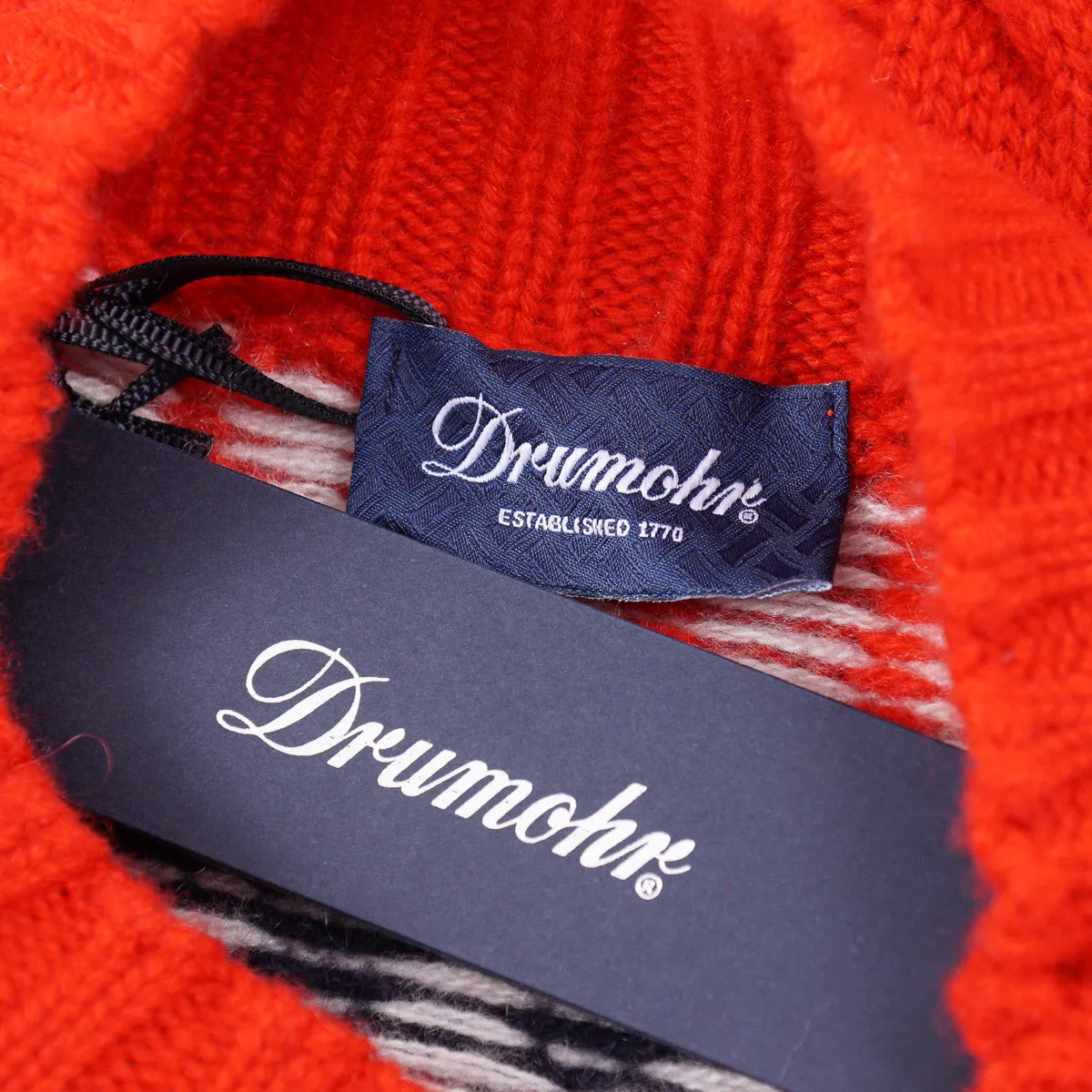 Drumohr Cable Knit Cashmere Sweater