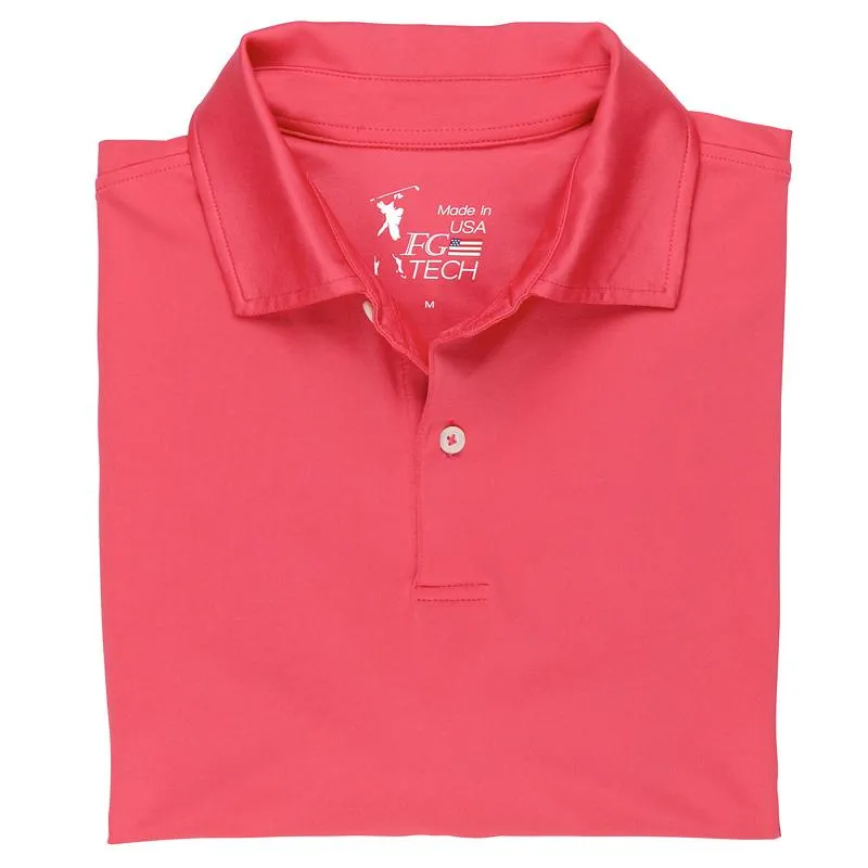 Fairway & Greene - Tournament Sold Tech Polo, Peach (S Only)