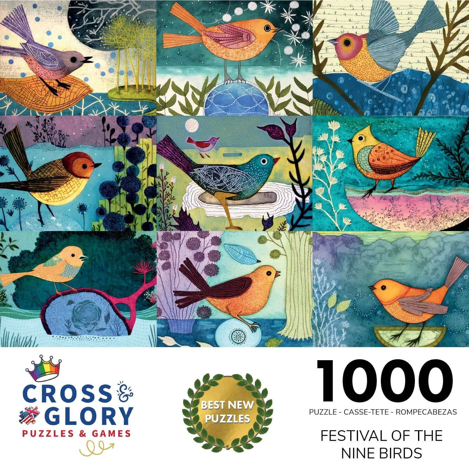 Festival of The Nine Birds - 1000 Piece Jigsaw Puzzle