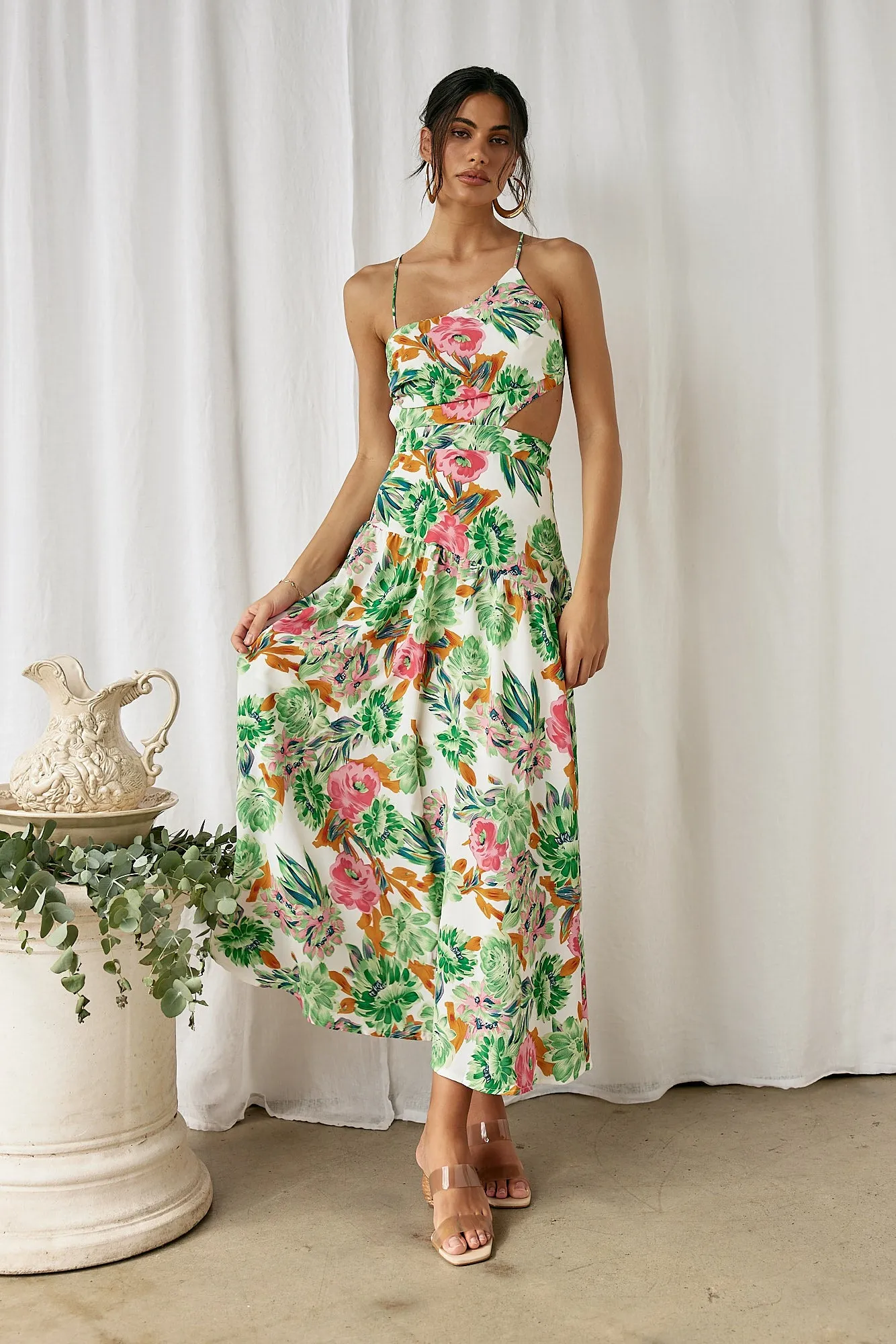 Forever Blooming Maxi Dress Green