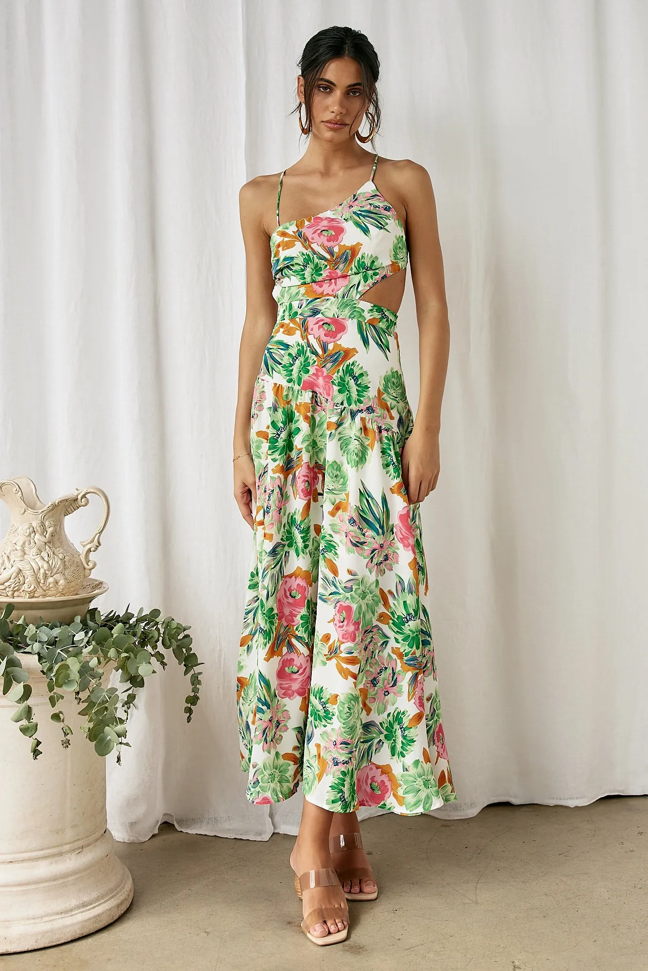 Forever Blooming Maxi Dress Green