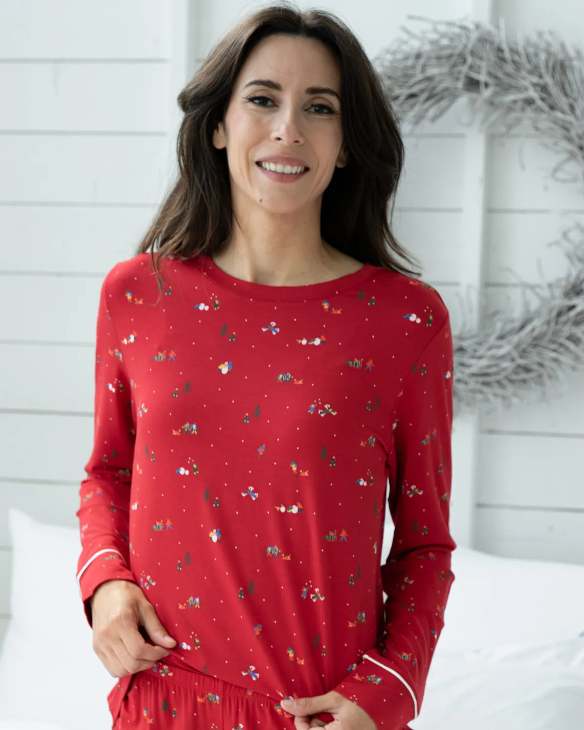 Gisele PJ Set Winter Wonderland Red