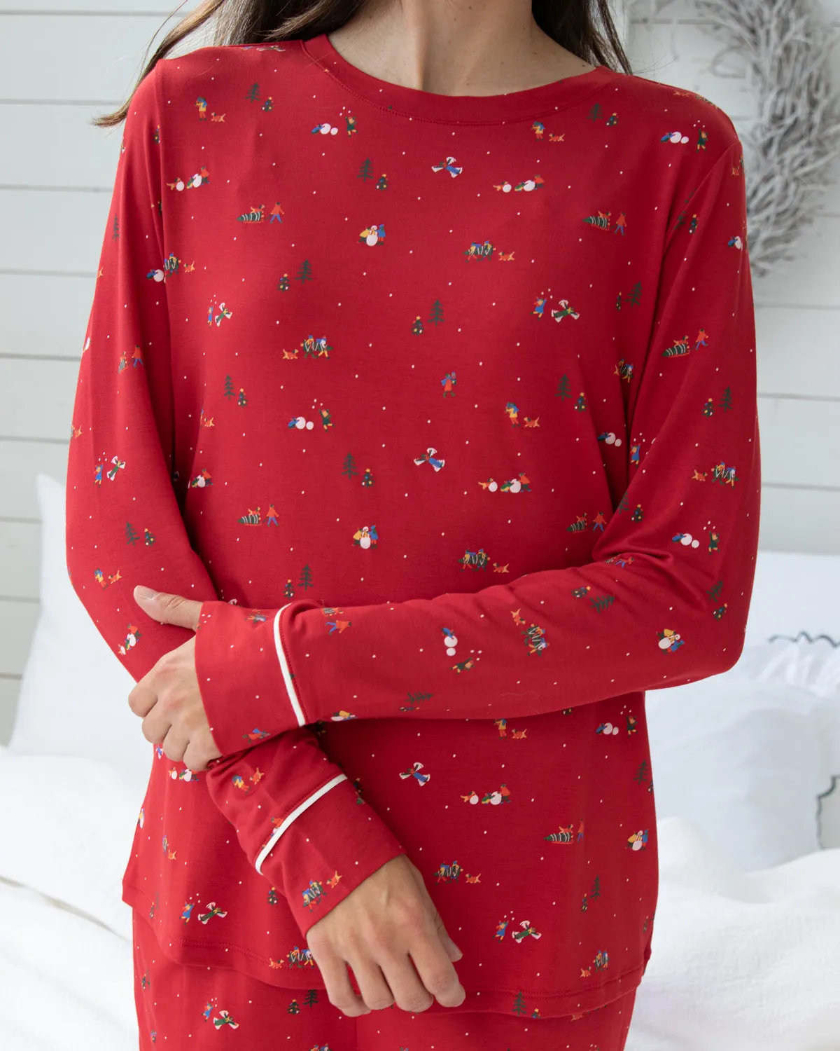 Gisele PJ Set Winter Wonderland Red