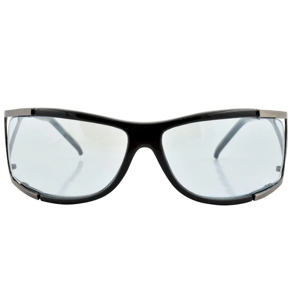 GOODY Black/Blue Fashion-Forward Sunglasses