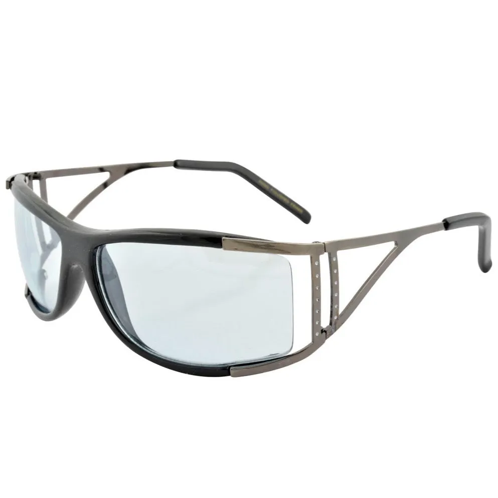 GOODY Black/Blue Fashion-Forward Sunglasses