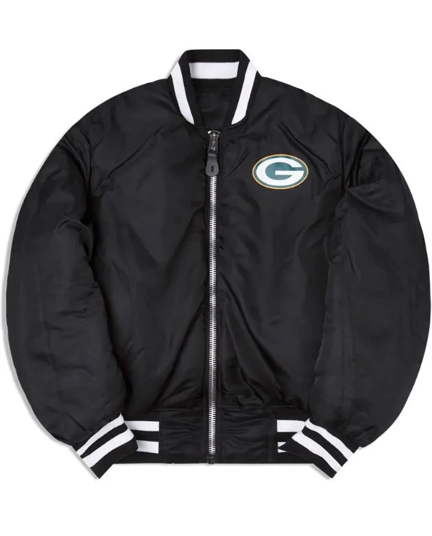 GREEN BAY PACKERS X ALPHA X NEW ERA MA-1 BOMBER JACKET