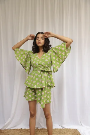 Green Ilma Short Set