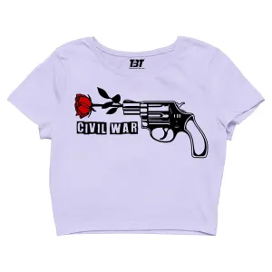 Guns N' Roses Crop Top - Civil War