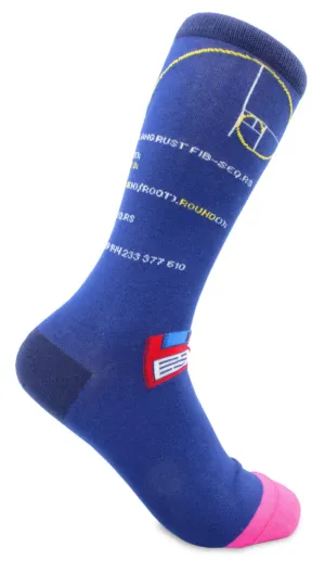 Hardcoded Coding Themed Men's Crew Sock