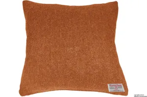 Harris Tweed Herringbone Cushion - Burnt Umber