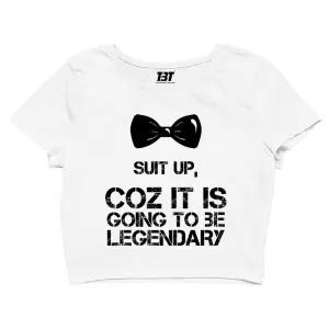 How I Met Your Mother Crop Top - Suit Up, Legendary