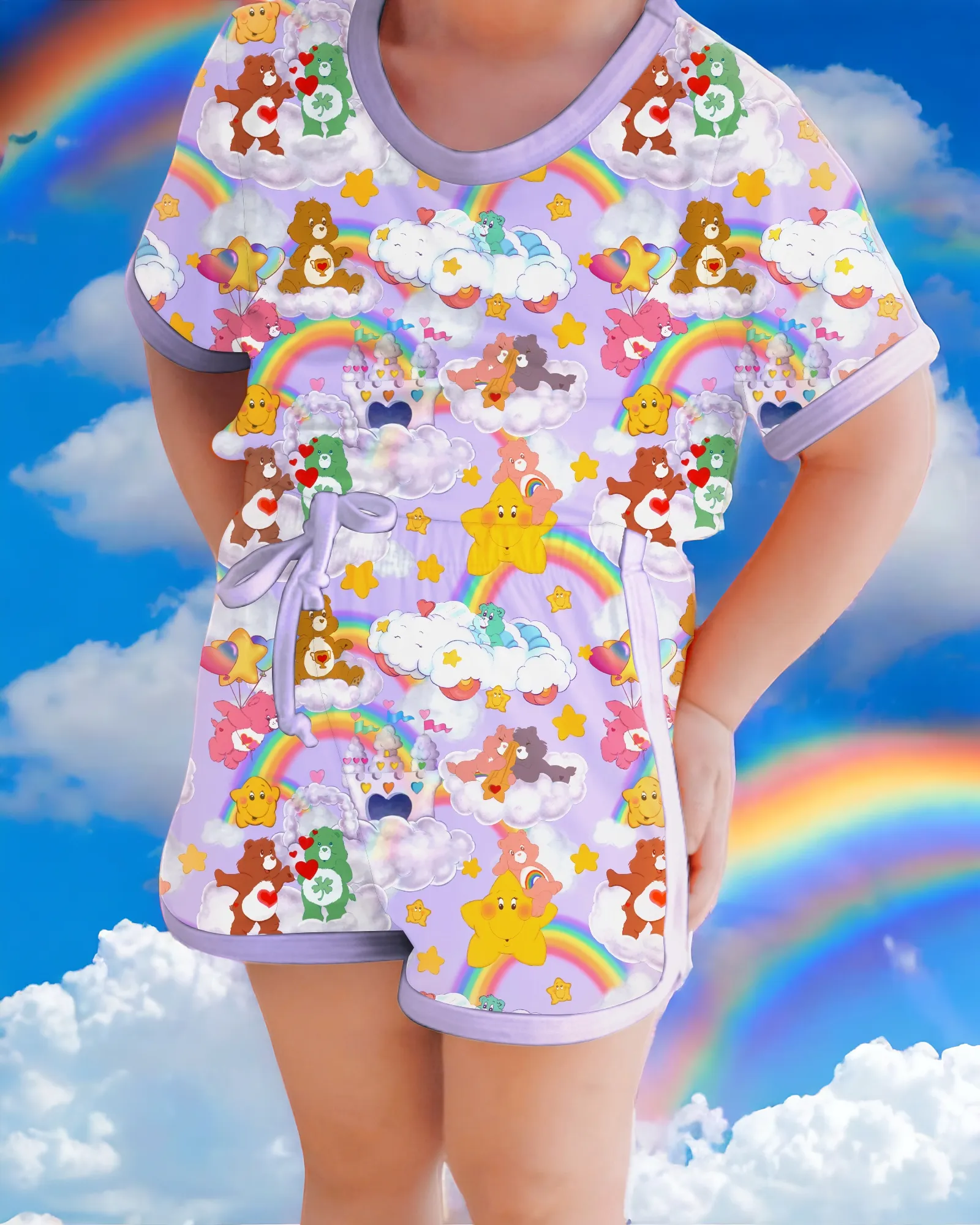 It's All Sunshine & Rainbows | Bamboo Retro Shortie Set