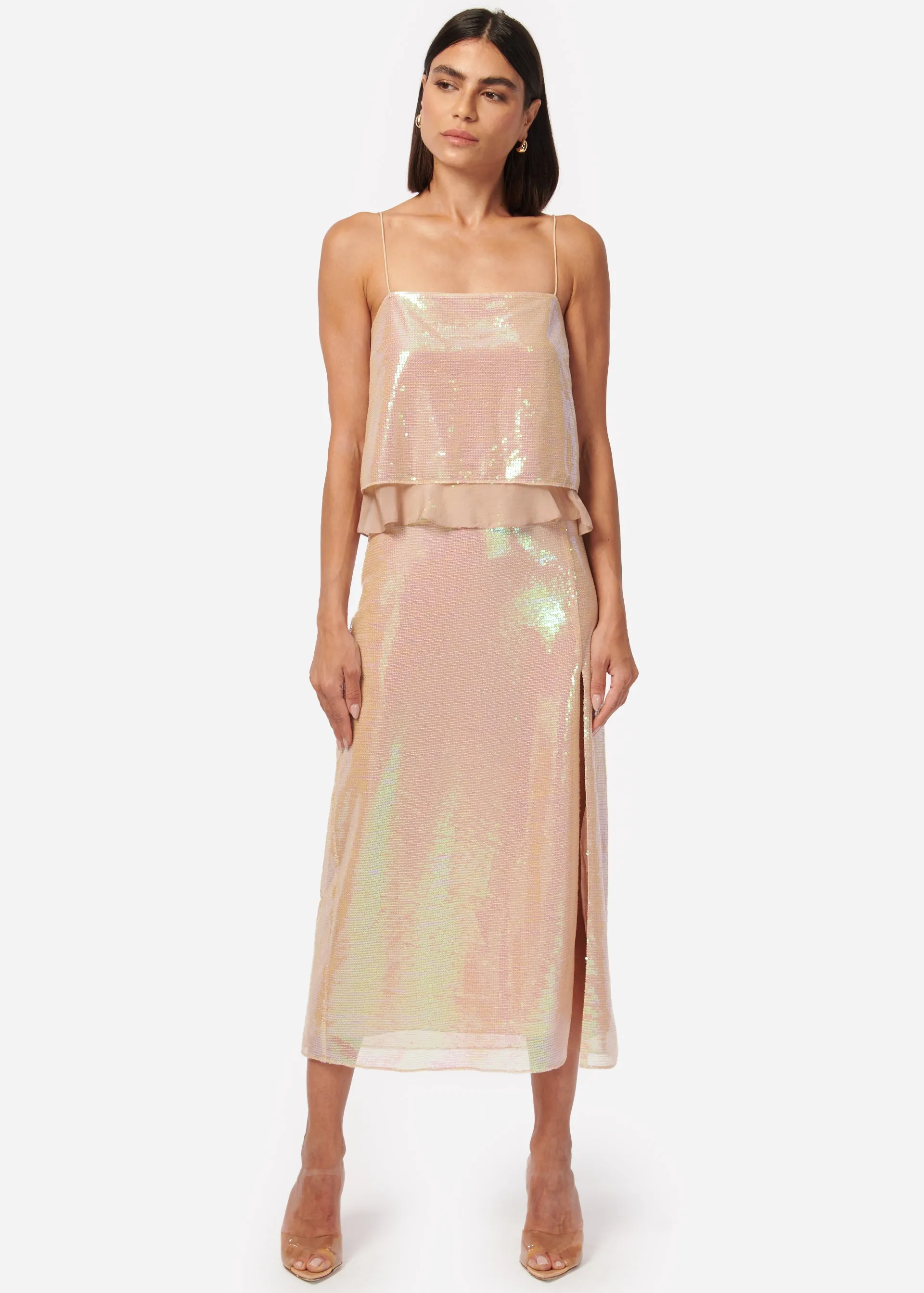 Jojo Sequin Camisole Opal Sequin