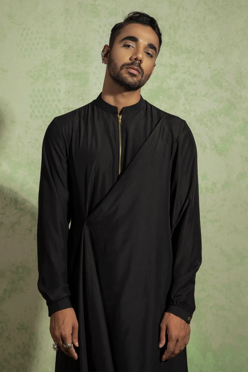 Kashmiri Drape Kurta Set