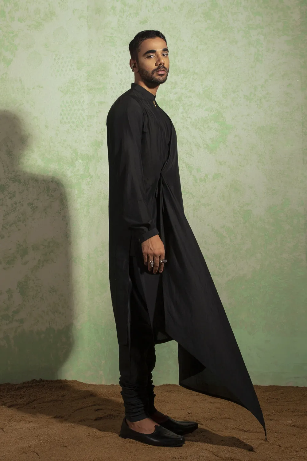 Kashmiri Drape Kurta Set