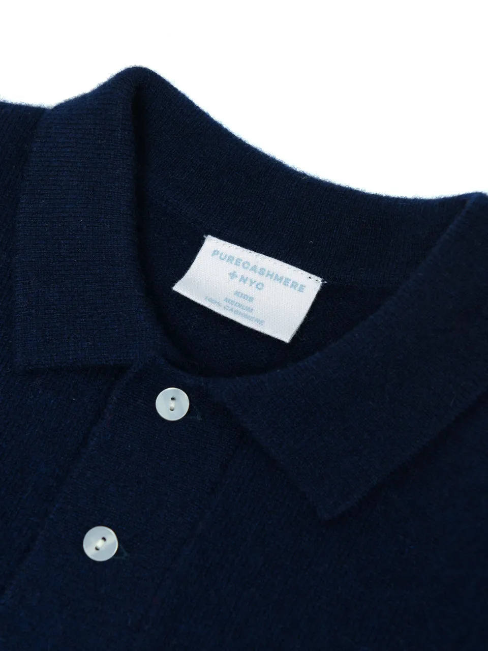 Kids Polo Sweater_Navy