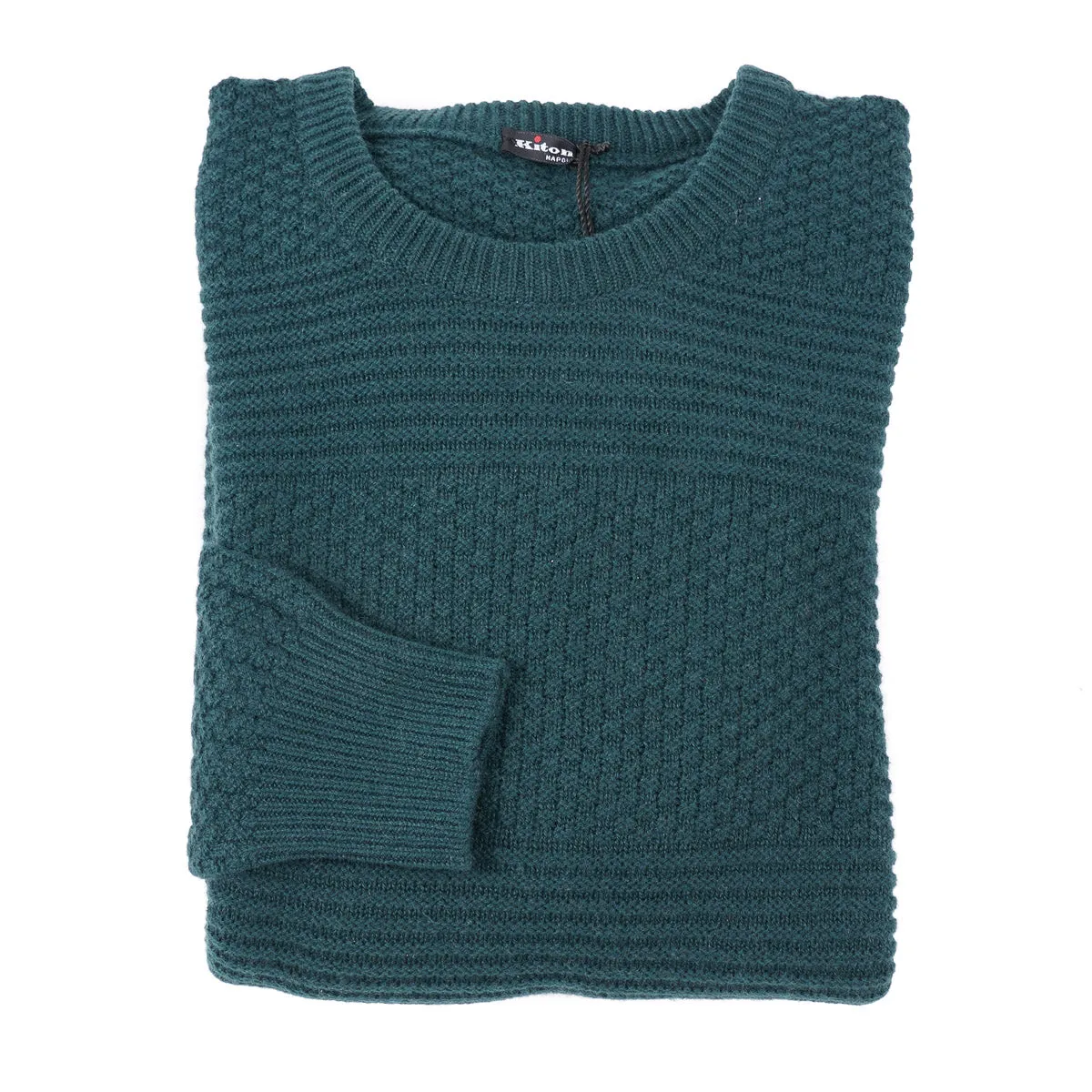 Kiton Patterned Knit Cashmere Sweater