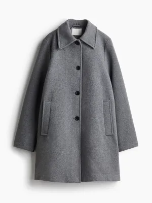 Knee-length coat